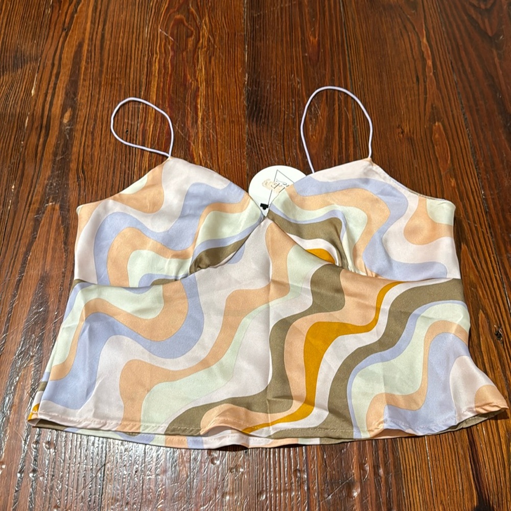 NWT satin tank. Size:L